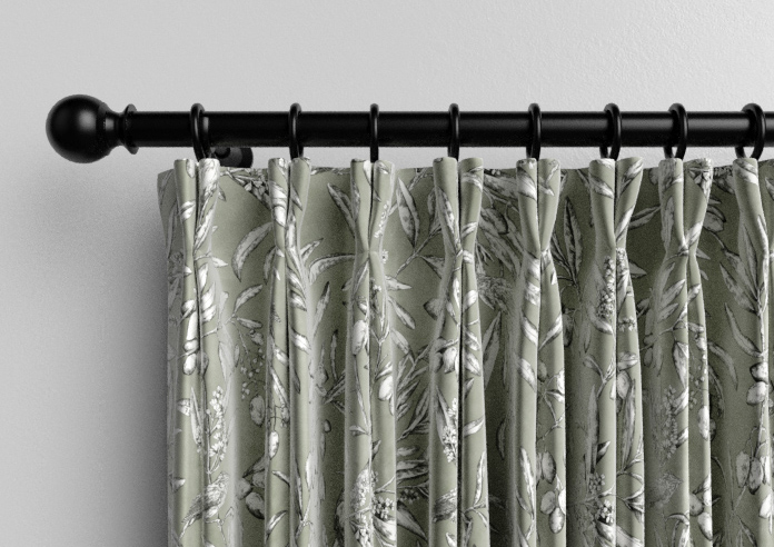 Aviary Velvet, Spruce - Made to Measure Curtain - Image 10